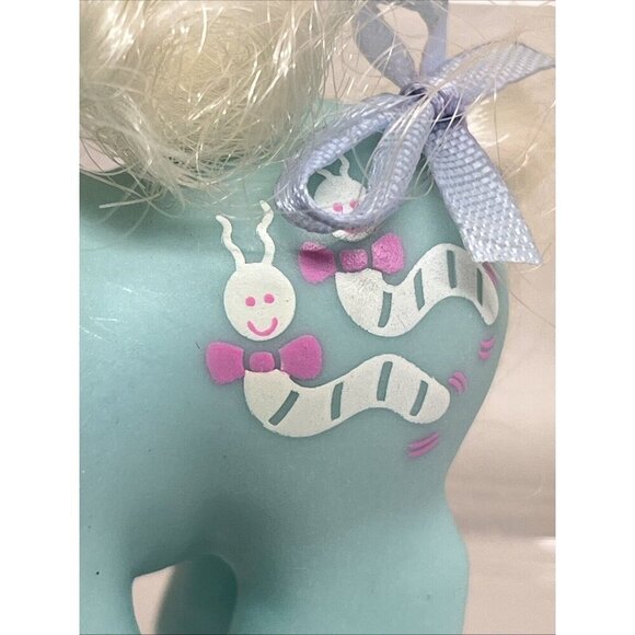 Vtge My Little Pony G1 Baby Wiggles Newborn Baby Ponies Aqua Unicorn COMPLETE - Picture 6 of 16